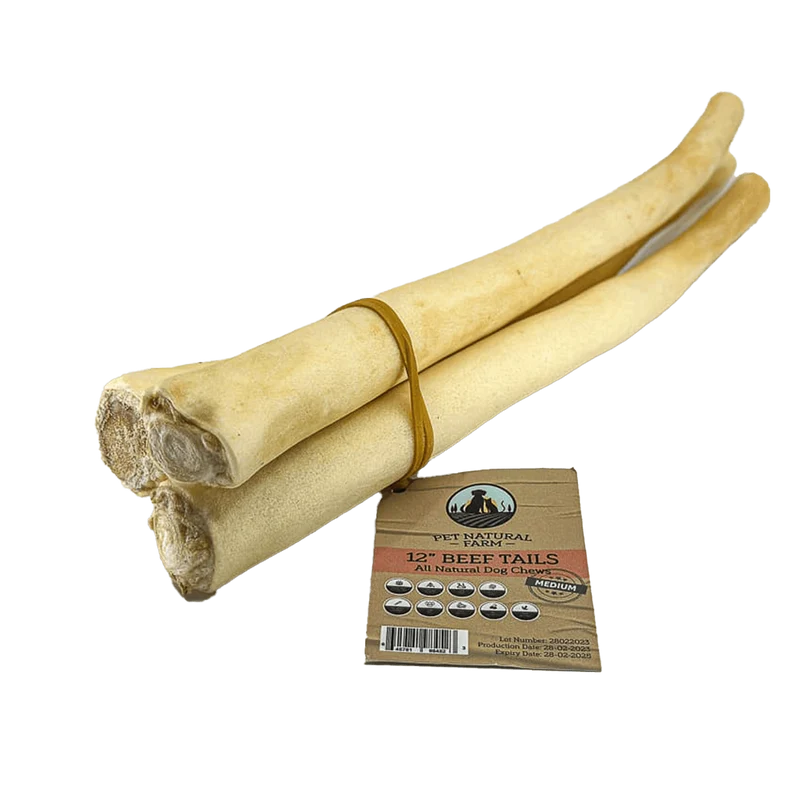 Pet Natural Farm 12" Beef Tail Dog Treats