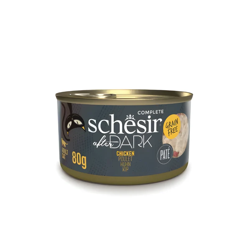 Schesir After Dark Complete In Pate' Wet Cat Food Variety Pack 12x80g
