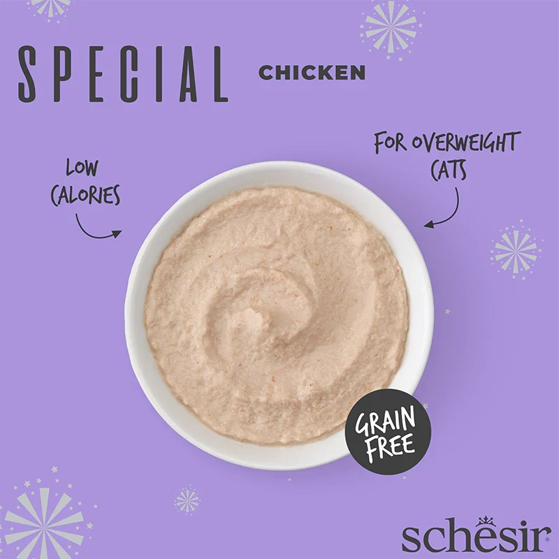 Schesir Special Mousse Light With Chicken Adult Wet Cat Food 70G