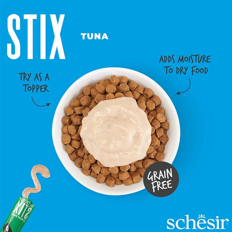 Schesir Stix Creamy Tuna Cat Treats 6x15g