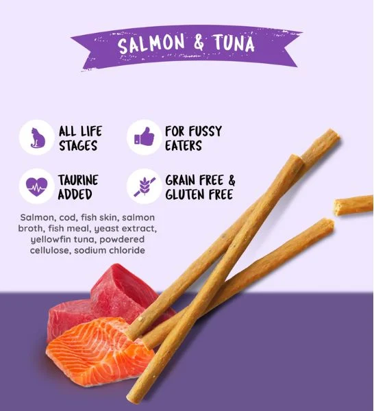 Kit Cat Grain Free Cat Stick Salmon & Tuna 15G