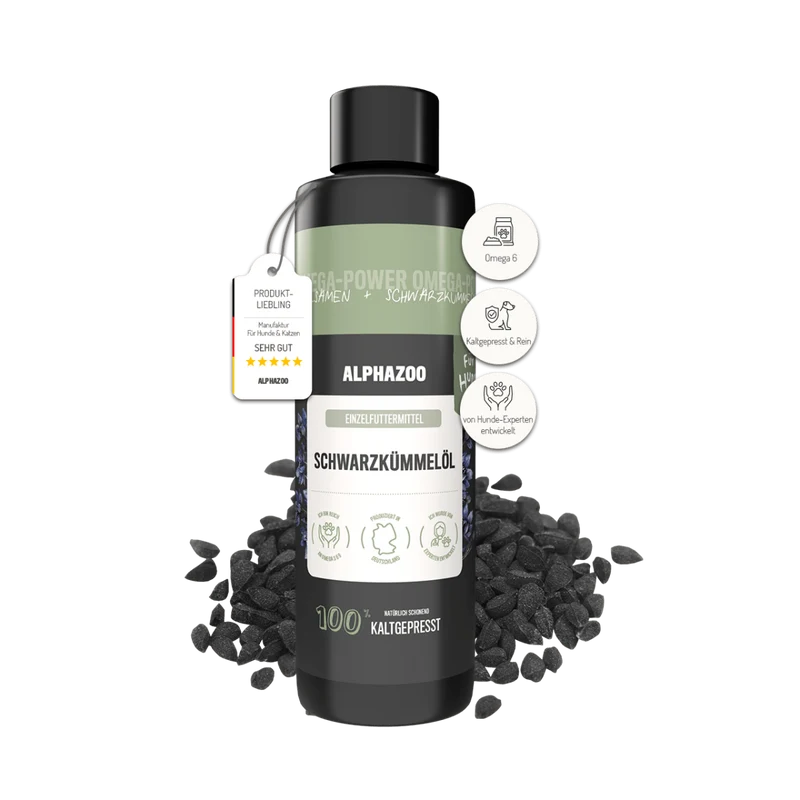 Aceite de comino negro para perros