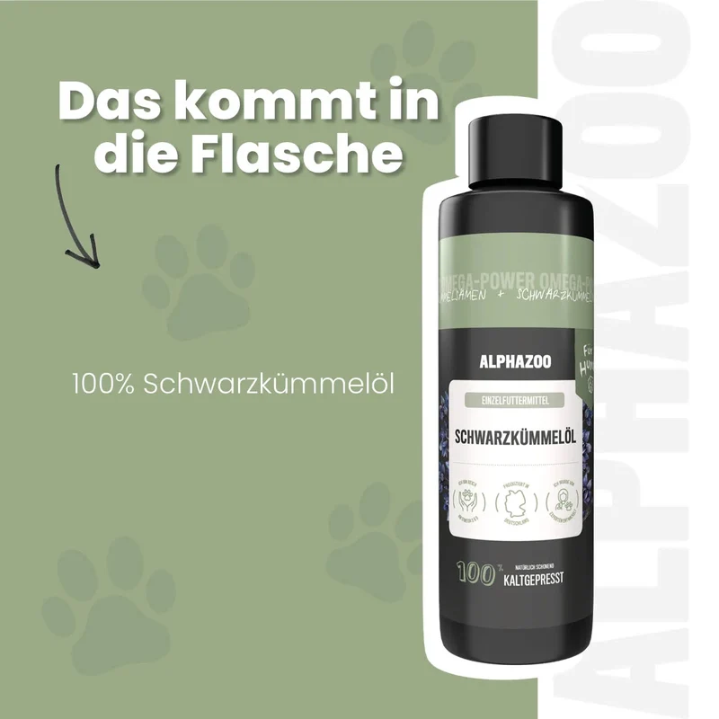 Aceite de comino negro para perros