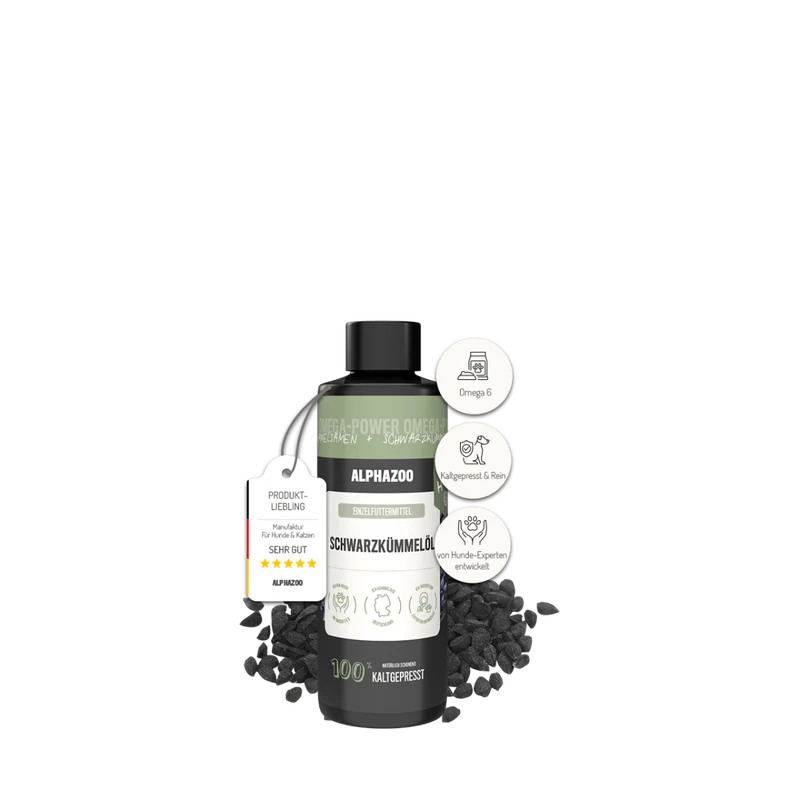 Aceite de comino negro para perros