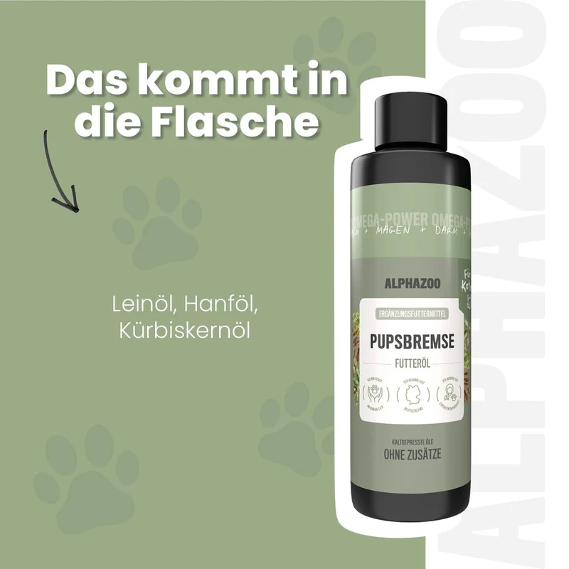 Pupsbremse Futteröl para gatos