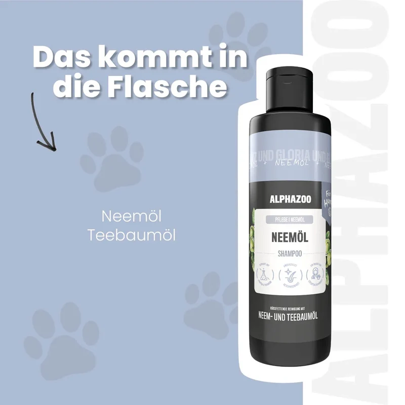 Champú de aceite de neem para perros