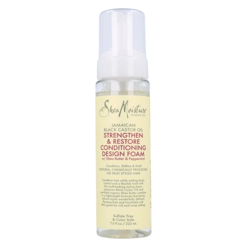 Shea Moisture Jamaican Black Castor Oil Acondicionador Design Espuma 222ml