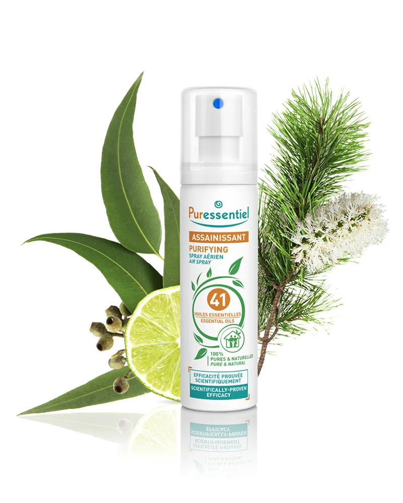 Offre Puressentiel: Spray Assainissement + Roller maux de tète +Spray antibactérien