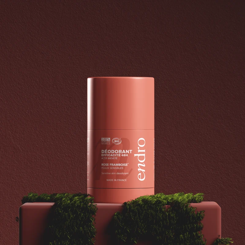 Duo déodorant stick & recharge 48H - Parfum rose-framboise