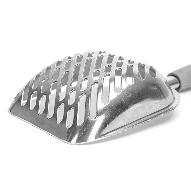 Cuchara de aluminio para arena de gatos