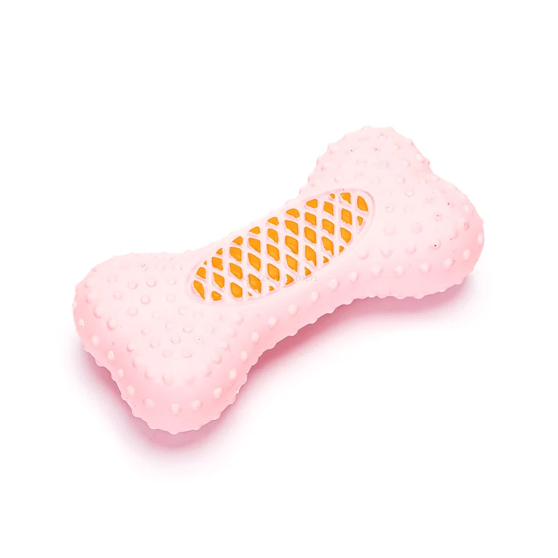 Juguete de látex con forma de hueso multicolor (color aleatorio)