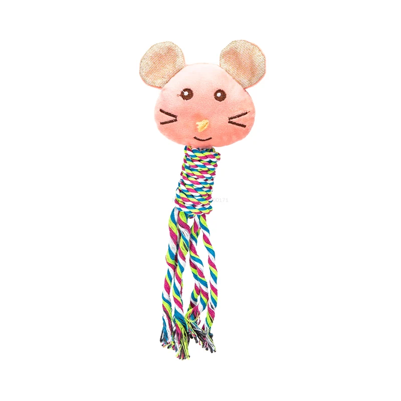 Juguete de peluche con sonido para perros - Ratón (Color aleatorio)