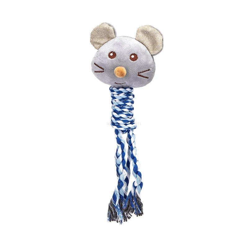 Juguete de peluche con sonido para perros - Ratón (Color aleatorio)