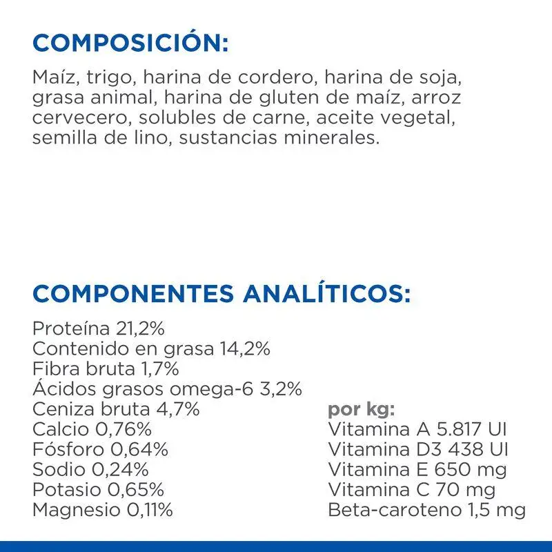 Hill'S Science Plan Adult Medium Cordero y Arroz 2,5 kg Alimento para Perros