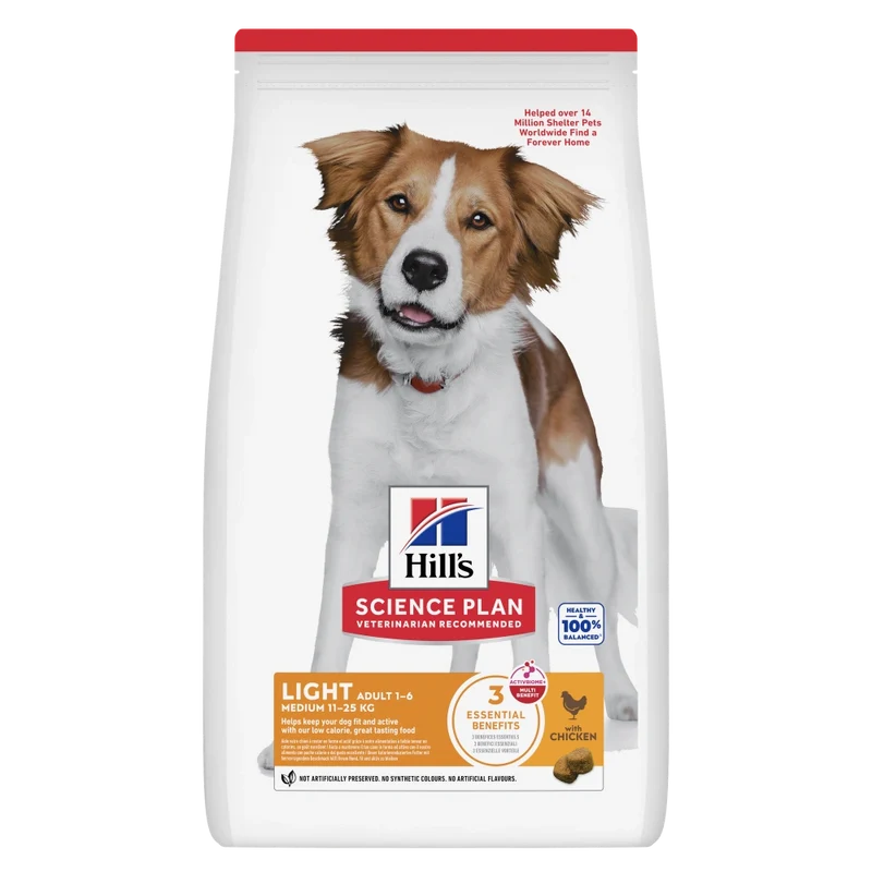 Hill'S Science Plan Adult Light Medium Pollo 14 kg Alimento para Perros