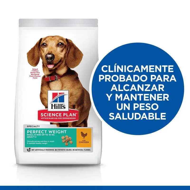 Hill'S Science Plan Adult Perfect Weight Small y Mini Pollo 6 kg Alimento para Perros