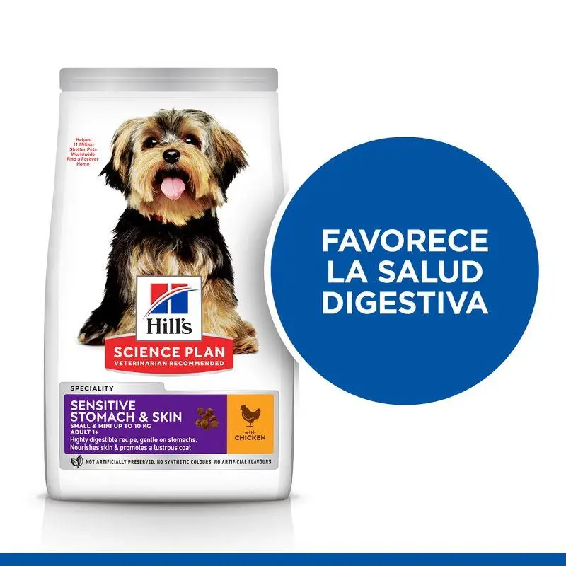 Hill'S Science Plan Adult Sensitive Stomach y Skin Small y Mini Pollo 1,5 kg Alimento para Perros