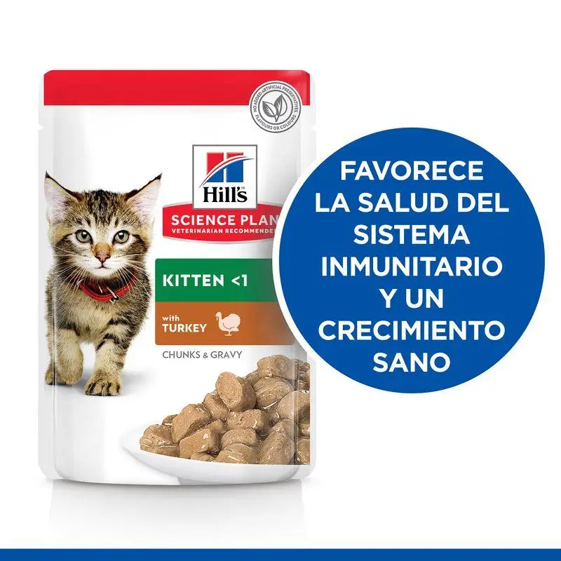 Hill'S Science Plan Kitten Pavo 85 g Sobre Alimento para Gatos