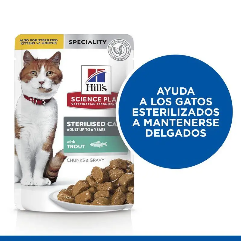 Hill'S Science Plan Sterilised Trucha 85 g Alimento para Gatos