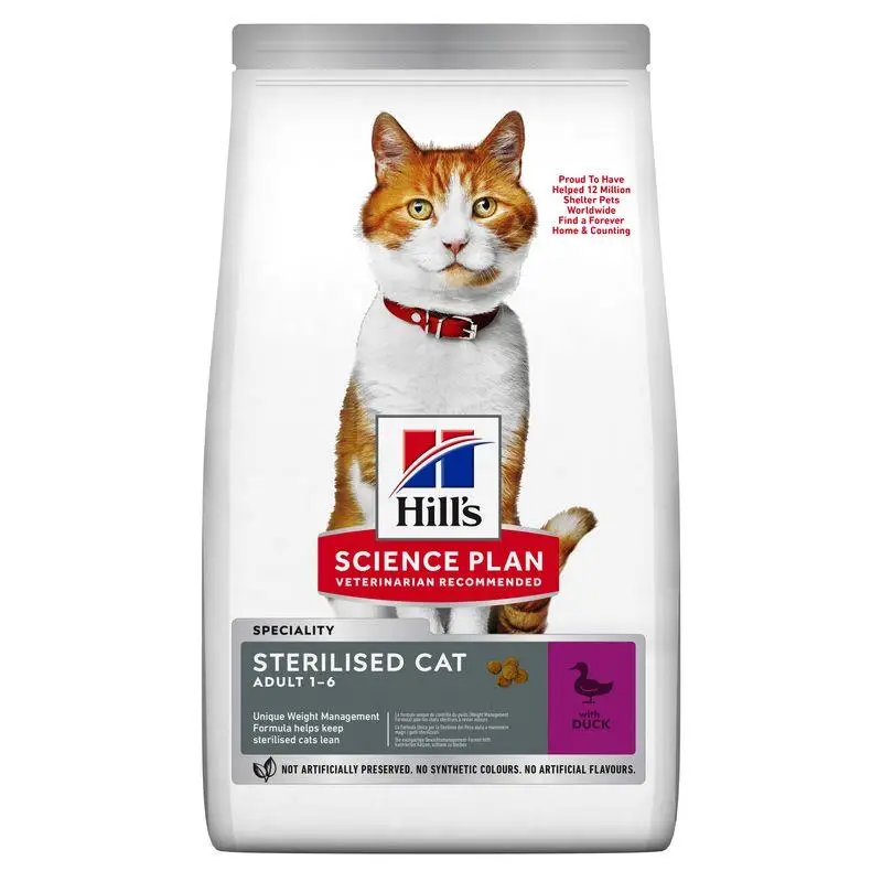 Hill'S Young Adult Sterilised Cat Pato 7 kg Alimento para Gatos