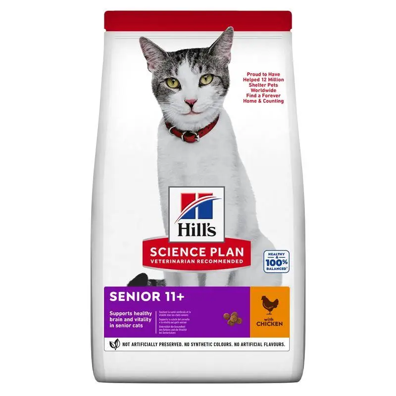 Hill'S Science Plan Senior 11+ Pollo 1,5 kg Alimento para Gatos