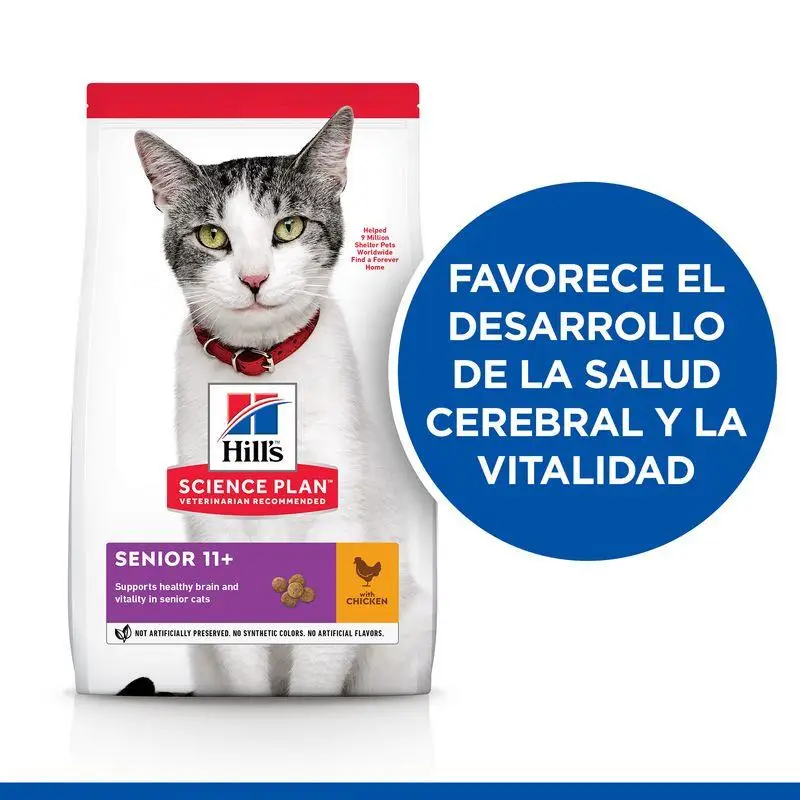 Hill'S Science Plan Senior 11+ Pollo 1,5 kg Alimento para Gatos