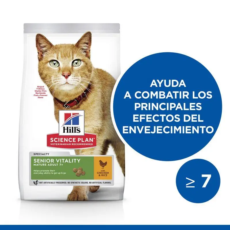 Hill'S Science Plan Adult 7+ Senior Vitality Pollo 1,5 kg Alimento para Gatos