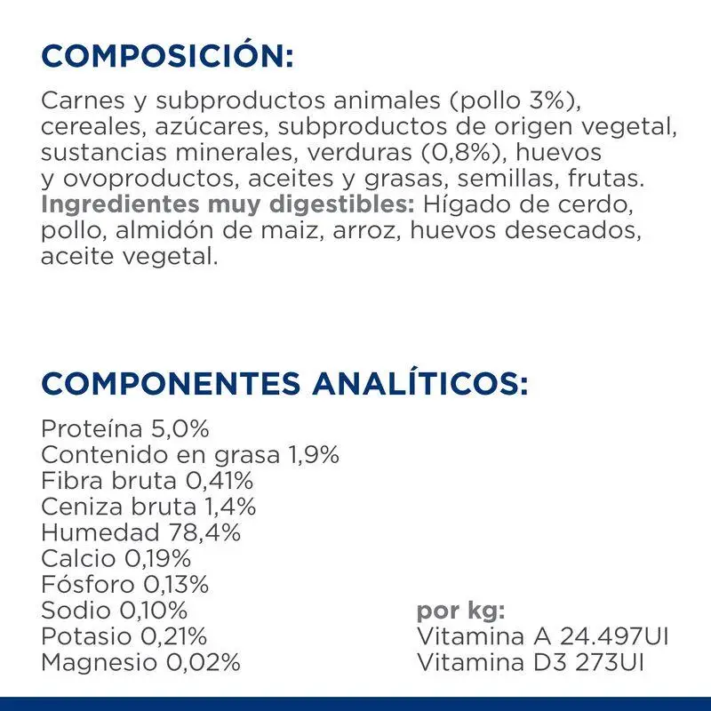 Hill'S I/D Low Fat Estofado con Sabor A Pollo y Verduras 156 g Alimento para Perros