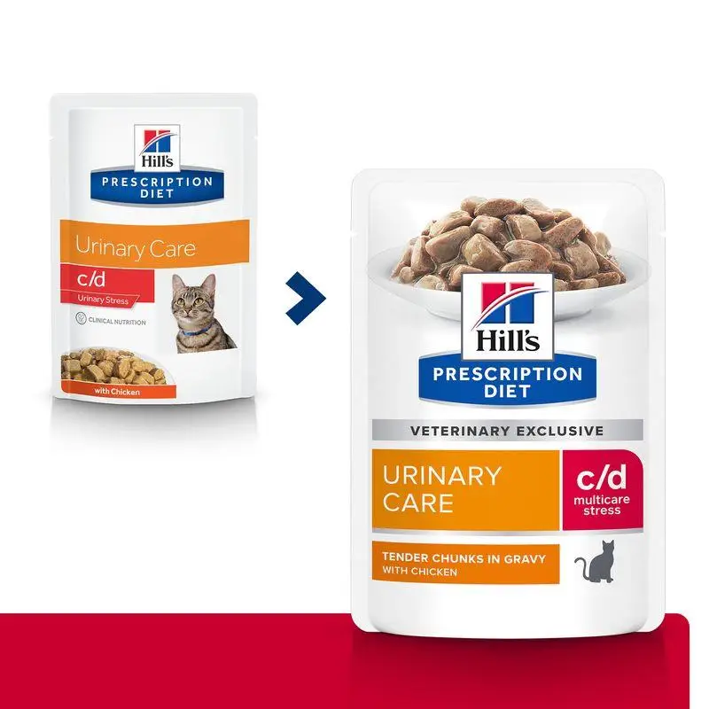Hill'S C/D Urinary Stress Pollo 85 g Alimento para Gatos