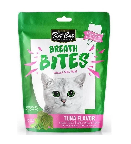 Kit Cat Breath Bites Tuna Flavour Cat Treats 60G