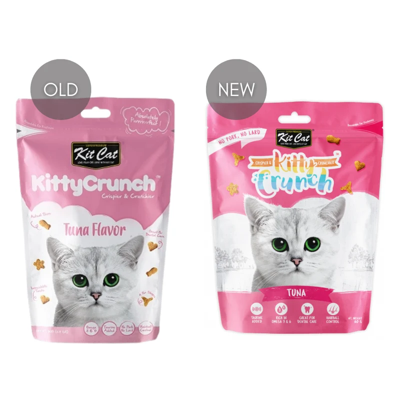 Kit Cat Kitty Crunch Tuna Flavour Cat Treats 60G