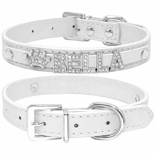 Edles Hundehalsband personalizado con Glitzersteinen + Símbolo