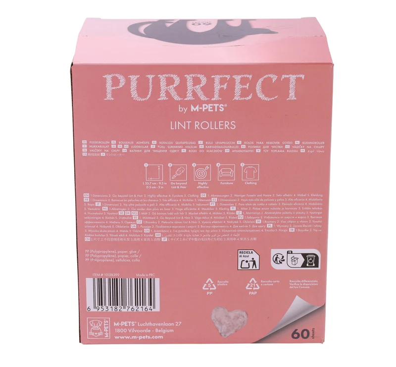 PURRFECT Lint roller display 60 sheets x 12 pcs