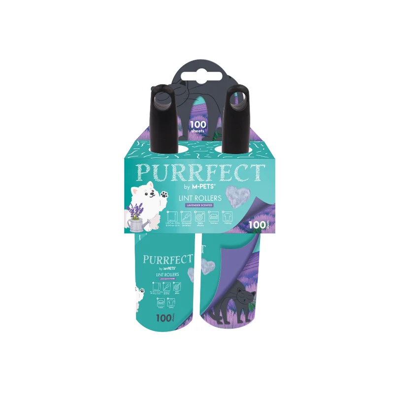 PURRFECT Lint roller LAVENDER scent 100 sheets