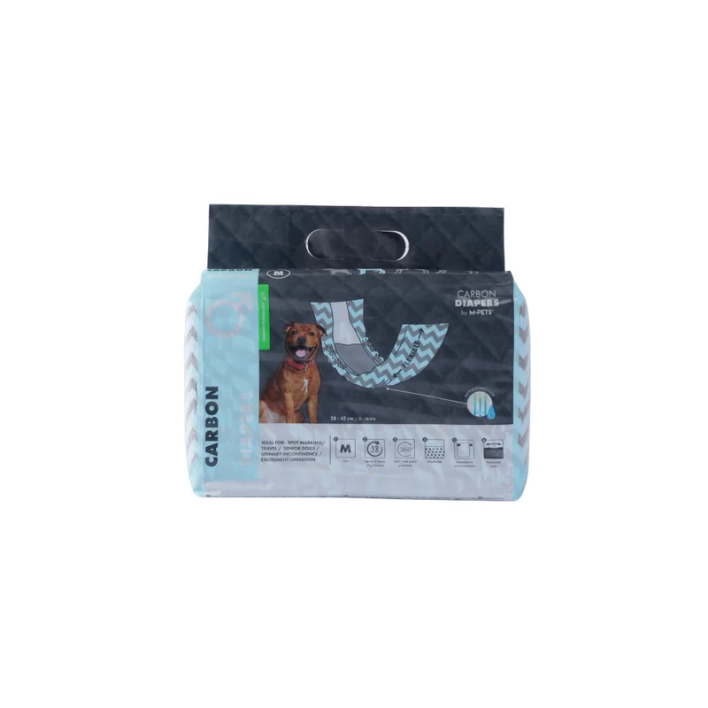CARBON DIAPERS - Male Dog - 18 pcs