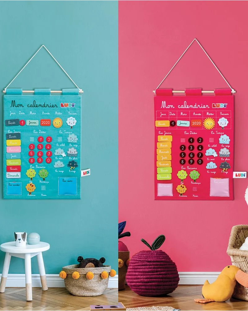 Ludi Mon Calendrier Basic - Rose - 3A+