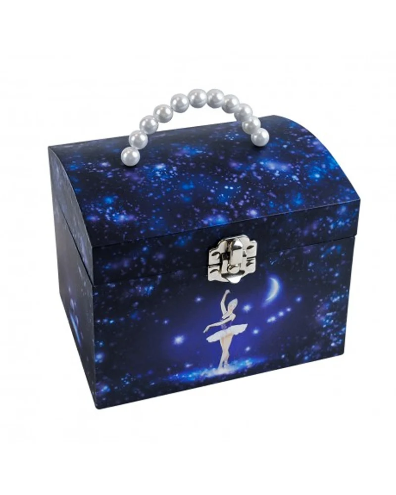 Trousselier Boite à Bijoux Musicale Danseuse Etoile - Vanity Case - Bleu Nuit