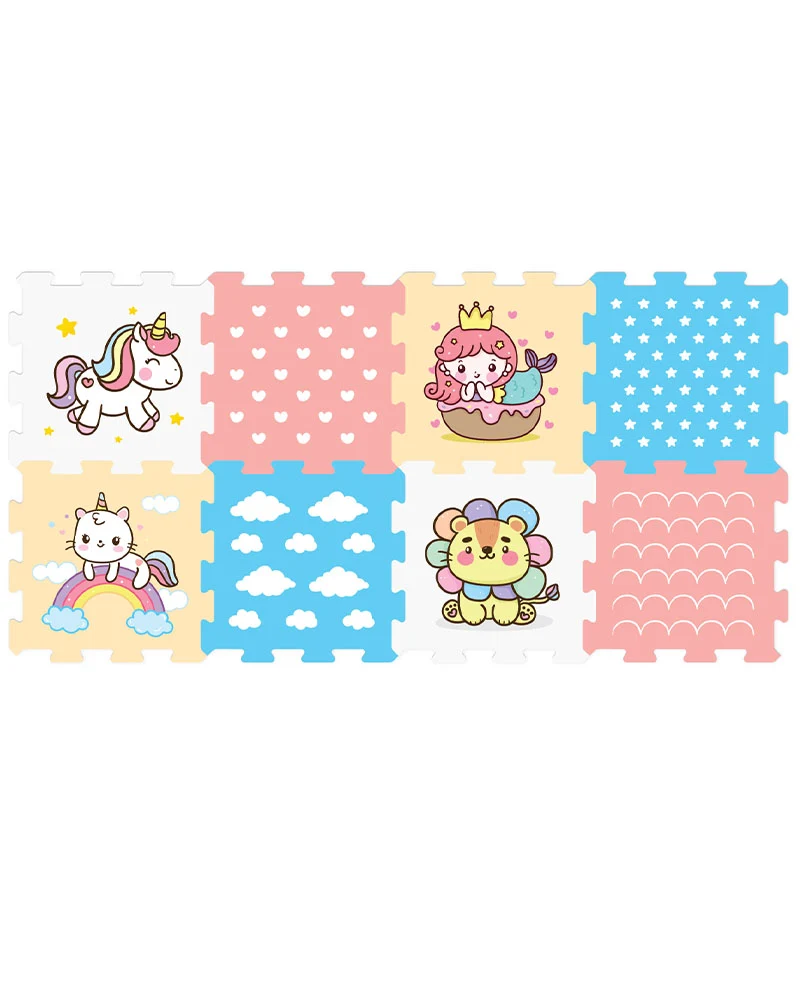 Sunta Tapis Puzzle Imprimé 8 Pièces - Liocrne