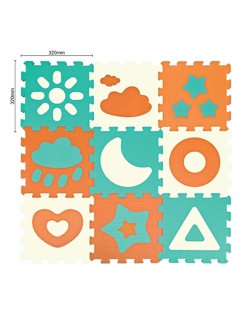 Sunta Tapis Puzzle Mix - Multicolore