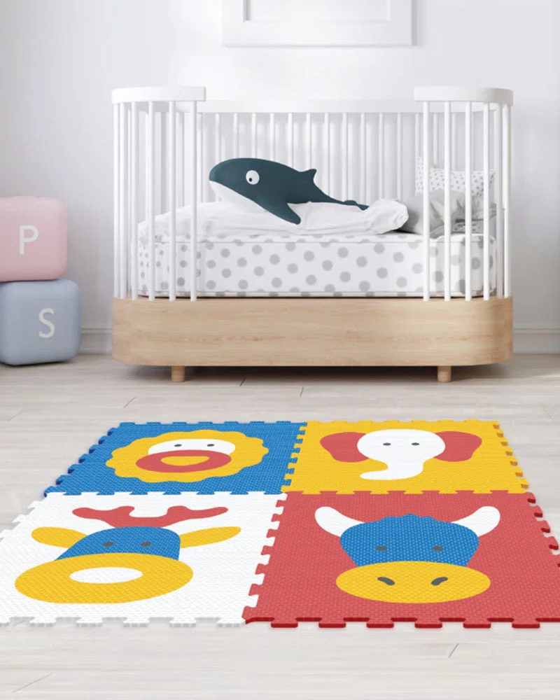Sunta Tapis Puzzle Animal - Multicolore