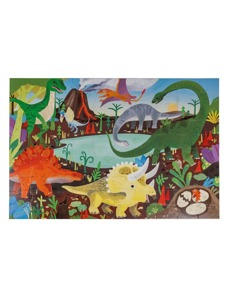 Eurekakids Puzzle Fluo Dinosaure 6A+ - 100 PCS