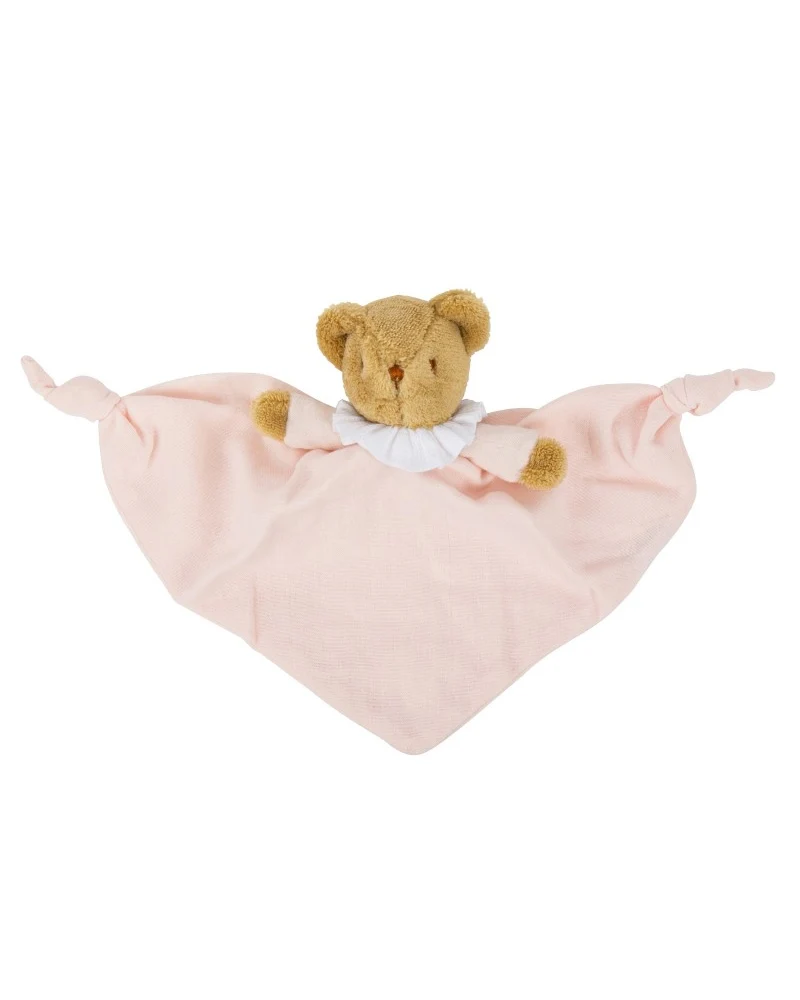 Trousselier Doudou Ours Triangle - Rose Poudré
