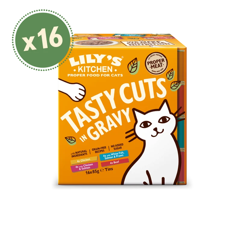Lily's Kitchen Tasty Cuts in Gravy Mixed Multipack for Cats