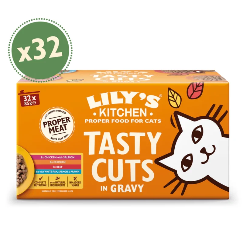 Lily's Kitchen Tasty Cuts in Gravy Mixed Multipack for Cats
