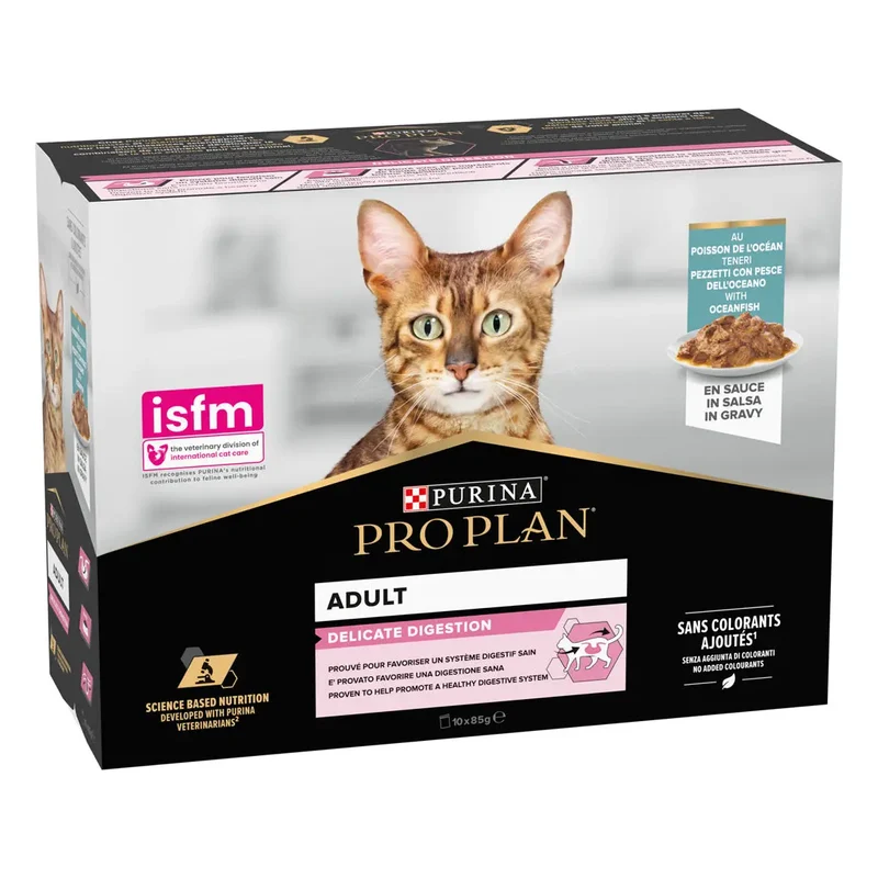 Pro Plan Cat Sobre Delicate Pescado Pack 10x85 g