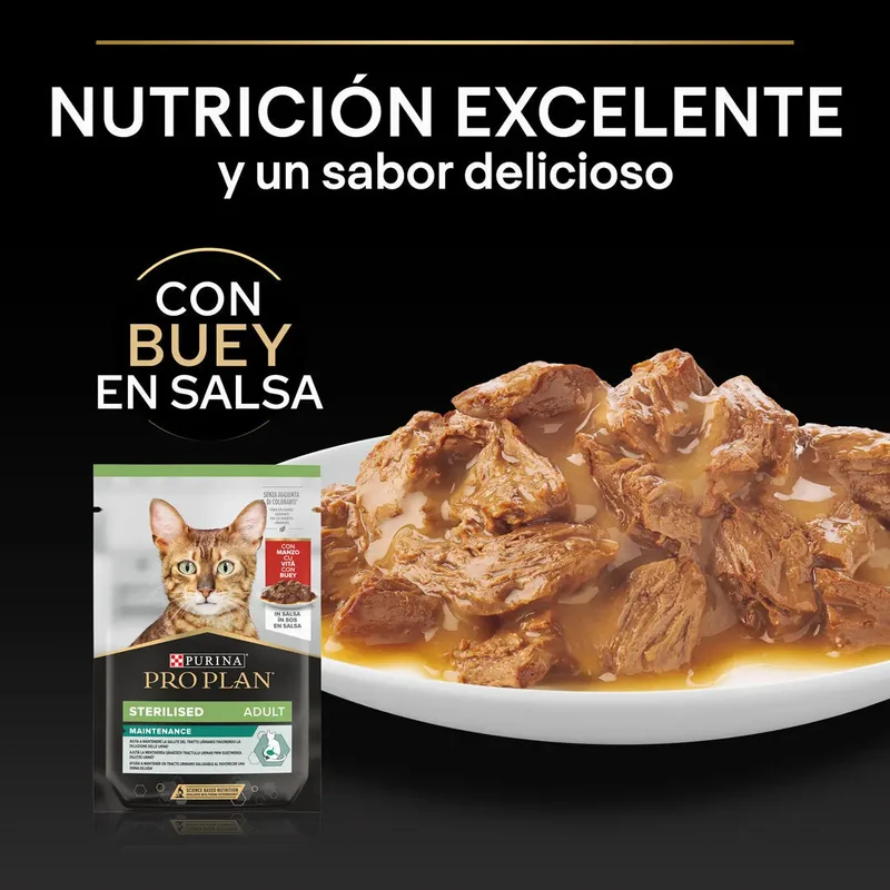 Pro Plan Cat Sobre Adult Sterilised Buey 85 g