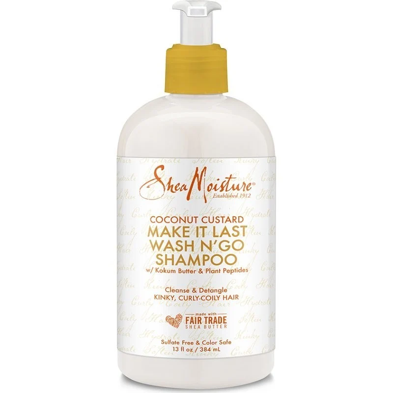 Shea Moisture Coconut Custard Make It Last Wash N´ Go Shampoo 384ml