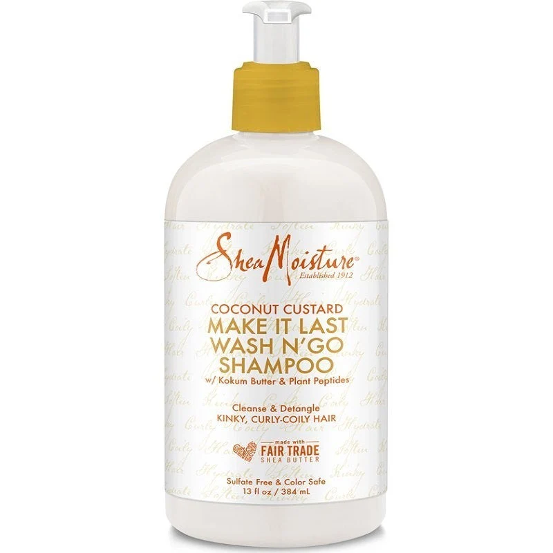 Shea Moisture Coconut Custard Make It Last Wash N´ Go Shampoo 384ml