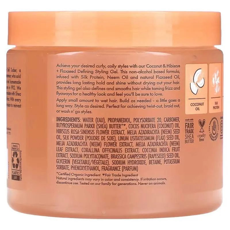 Shea Moisture Coconut & Hibiscus Defining Styling Gel 425g