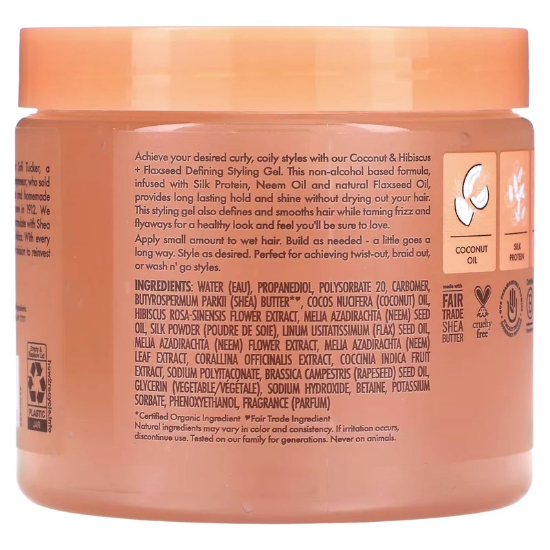 Shea Moisture Coconut & Hibiscus Defining Styling Gel 425g